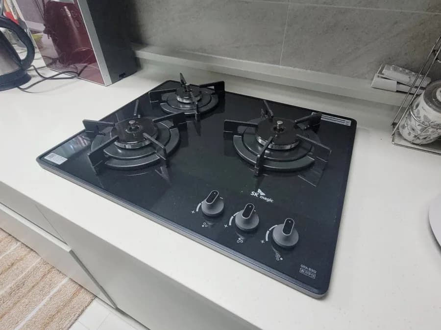 설치한 3구 가스레인지